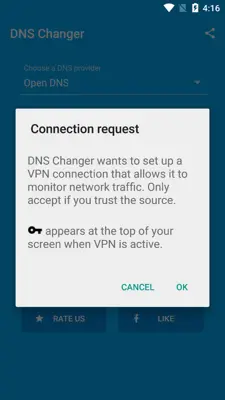 DNS Changer android App screenshot 3